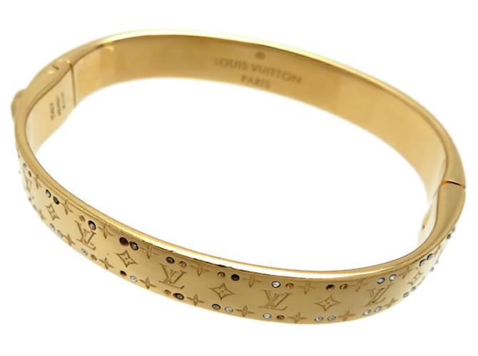 Bracelet en charme en strass Louis Vuitton Plaqué or  ref.1494933