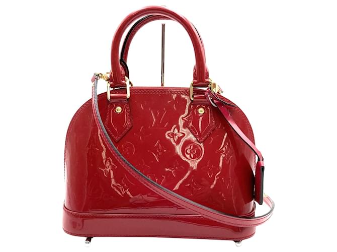 Louis Vuitton Alma BB Cuir vernis Rouge  ref.1494981