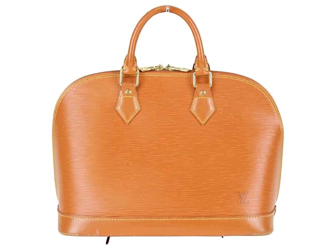 Louis Vuitton Alma Arancione Pelle  ref.1495006