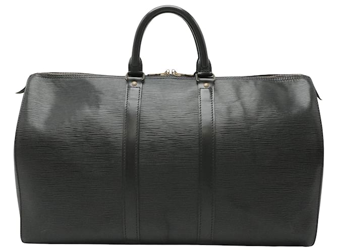 Louis Vuitton Keepall 45 Black Leather  ref.1495011