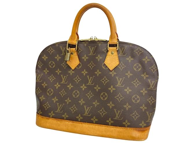 Louis Vuitton Alma Marrone Tela  ref.1495015