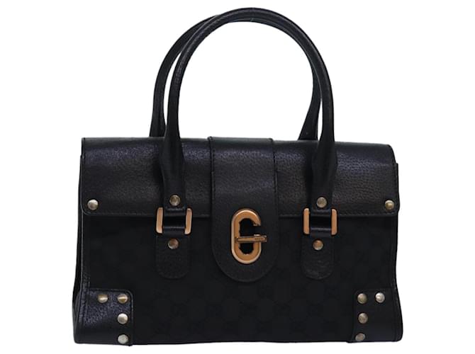 Toile GG Gucci Noir  ref.1495020