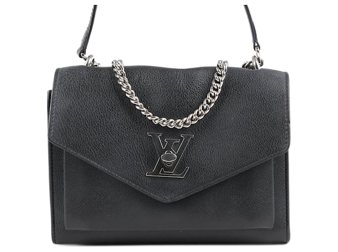 Twist Borsa Louis Vuitton Cuir Taurillon MyLockMe BB 2Way in nero M51418 Pelle  ref.1495083