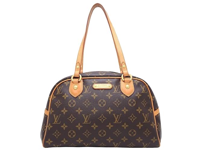 Louis Vuitton Montorgueil Braun Leinwand  ref.1495136