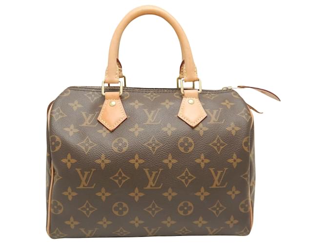 Louis Vuitton Speedy 25 Marrom Lona  ref.1495155