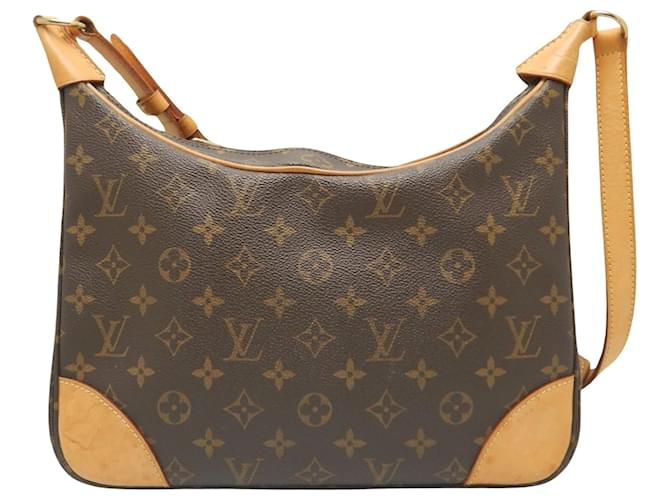 Louis Vuitton Boulogne Castaño Lienzo  ref.1495162