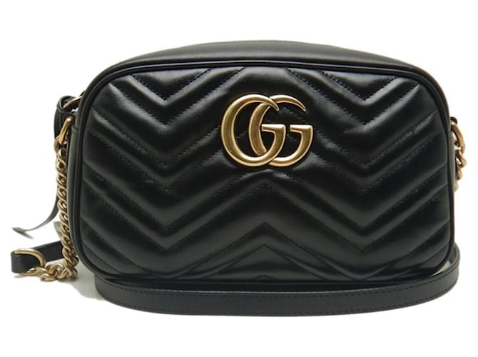 Gucci GG Marmont Nero Pelle  ref.1495235