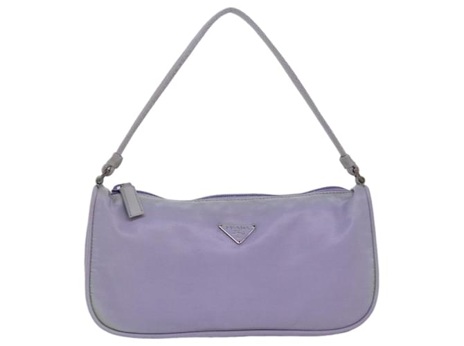 Prada Tessuto Purple Leather  ref.1495344