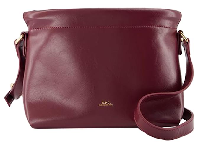 Apc Ninon Mini Crossbody - A.P.C. - Synthétique - Bourgogne Rouge Bordeaux  ref.1495412