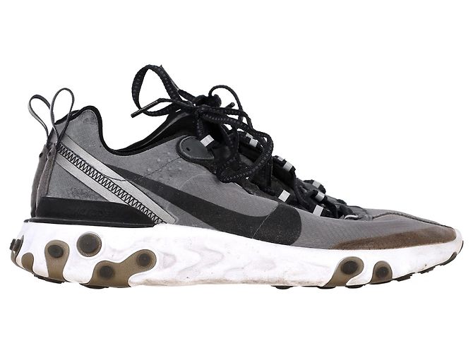 Baskets Nike React Element 87 en synthétique noir anthracite