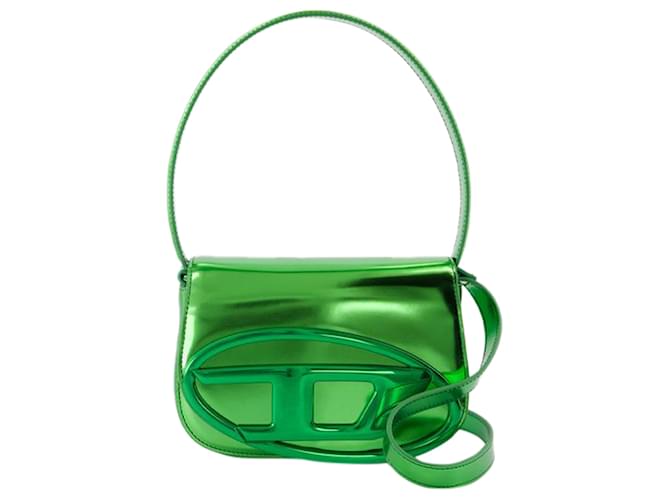 Autre Marque Sac à épaule 1dr - DIESEL - Cuir - Vert Veau façon poulain  ref.1495492