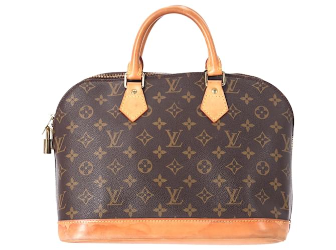 Bolsa Alma PM Monograma Louis Vuitton em lona marrom  ref.1495508