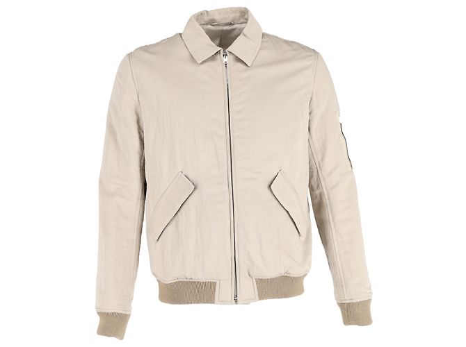 Apc Chaqueta Gaspard de cremallera completa A.P.C. en algodón beige