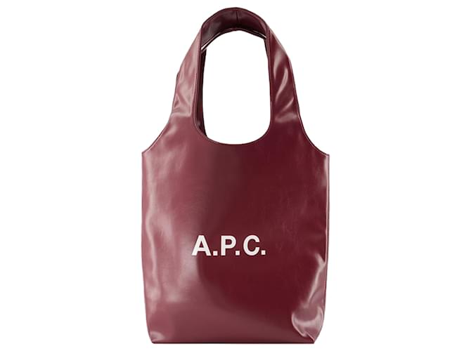 Apc Sac à main Ninon Small - A.P.C. - Synthétique - Bourgogne Rouge Bordeaux  ref.1495604