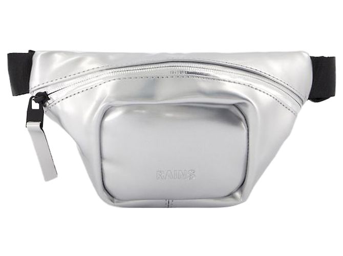 Bum Micro W3 Borsa a Cintura - RAINS - Sintetico - Specchio Argento Metallico