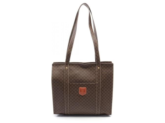 Céline Sac en toile Celine Macadam Pattern en bon état Marron  ref.1495969