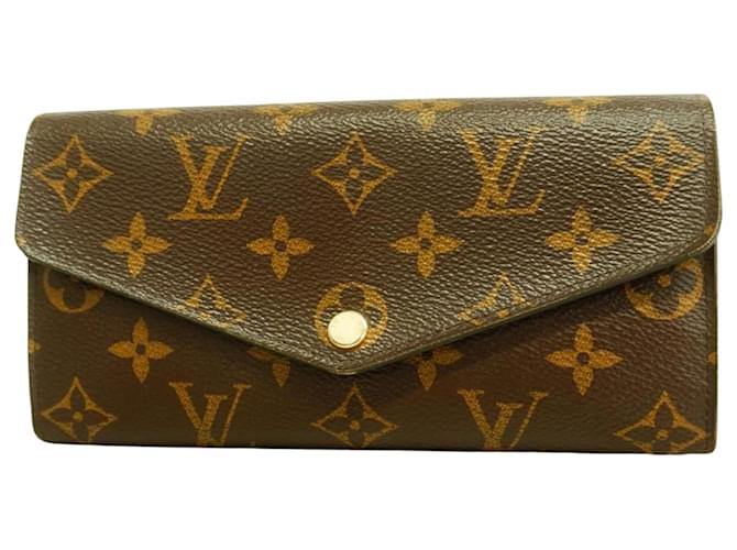 Louis Vuitton Portefeuille Sarah Brown Cloth  ref.1496023