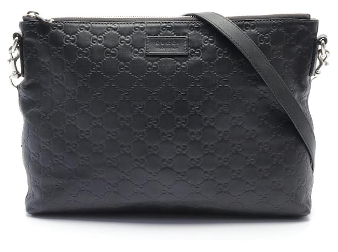 Gucci Gucci Microshima 2Way Shoulder Bag Leather Shoulder Bag 473882 in Good Condition Black  ref.1496077