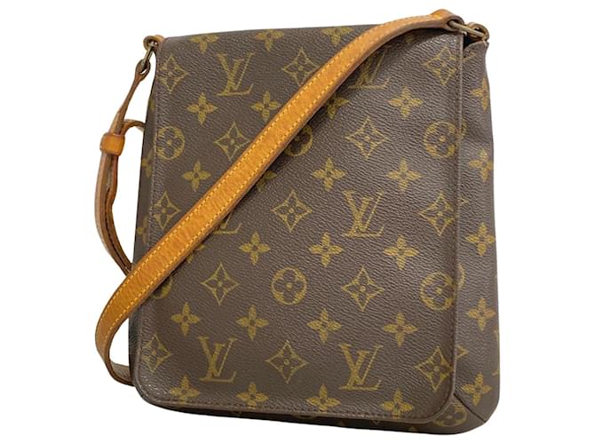 Louis Vuitton Musette Salsa Castaño Lienzo  ref.1496402