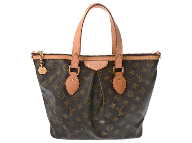 Louis Vuitton Palermo Brown Cloth  ref.1496414