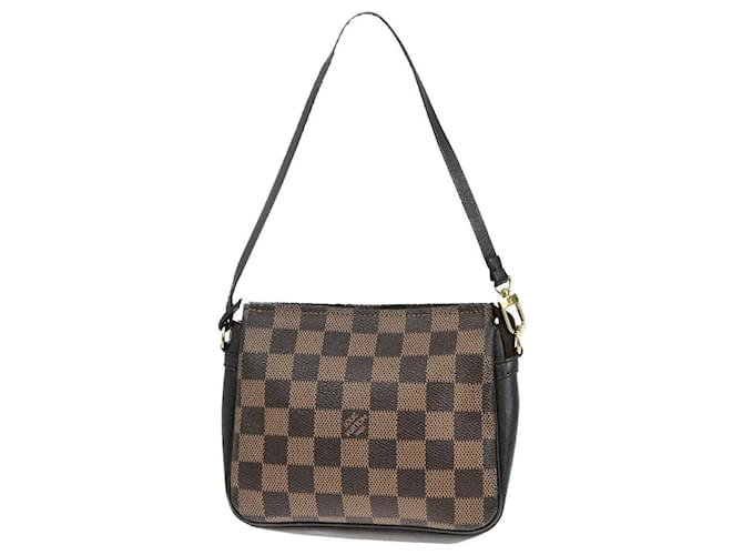 Louis Vuitton Trousse makeup Brown Cloth  ref.1496422