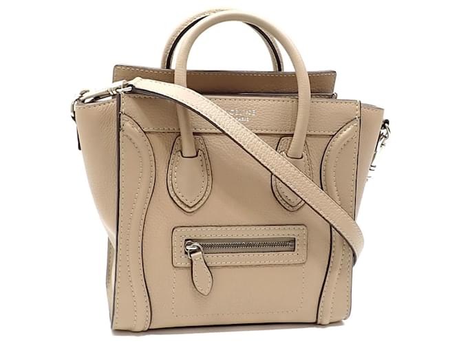 Céline Luggage Beige Leather  ref.1496423