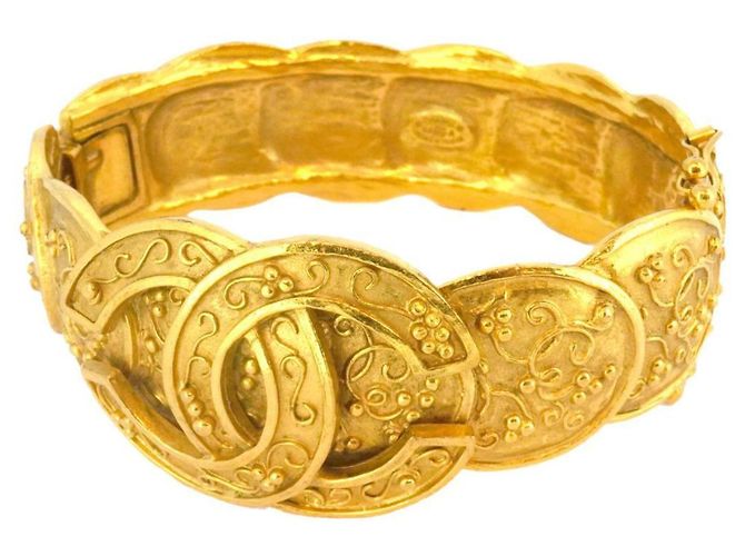 Timeless Chanel Coco Mark D'oro Placcato in oro