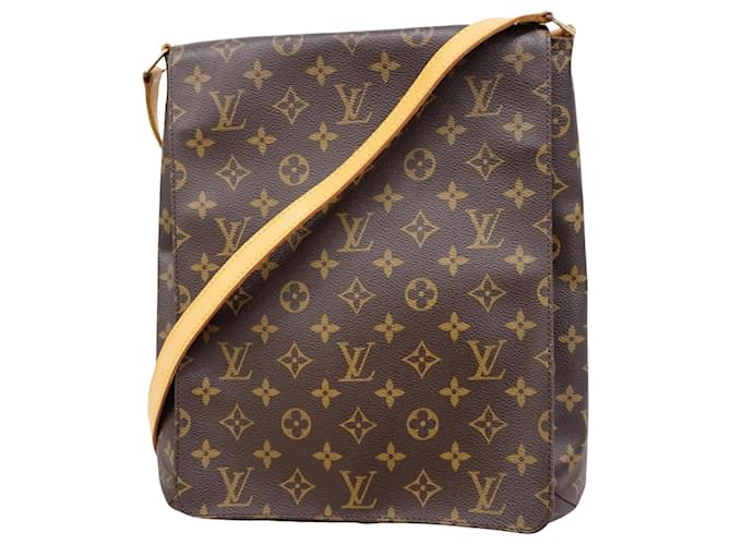 Louis Vuitton Musette Salsa Castaño Lienzo  ref.1496526