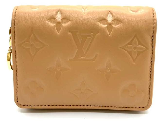 Louis Vuitton Wallet Monogram Embossed Lamb Leather Brown  ref.1497563