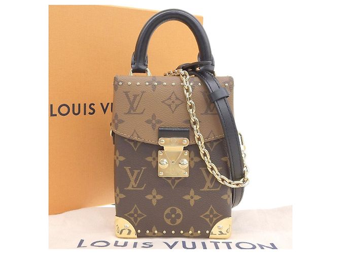 Bolsa de Ombro Camera Box Monogram Reverse Louis Vuitton M82465 Marrom