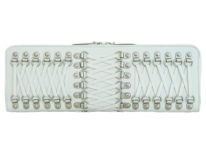 Balenciaga Clutch Bianco Pelle  ref.1498198