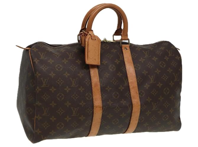 LOUIS VUITTON Monogram Keepall 45 Boston Bag M41428 LV Auth 81963 Cloth  ref.1498284