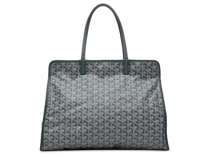 Bolsa de viaje para mascotas Goyard Goyardine Sac Hardy gris Cuero  ref.1498435