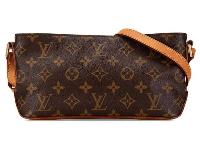 Sac bandoulière Trotteur Monogram Louis Vuitton marron Cuir  ref.1498501