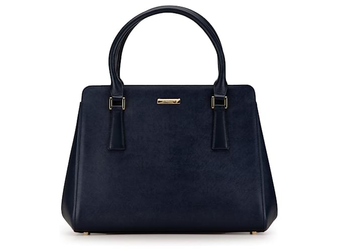 Borsa in pelle blu Burberry  ref.1498659