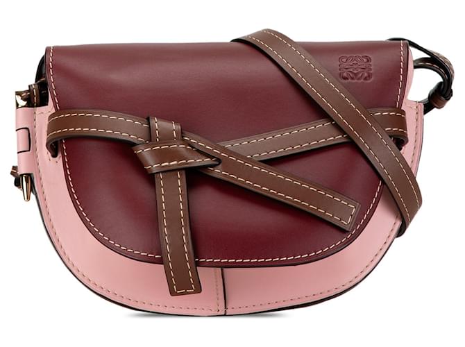 Petit sac à bandoulière Gate LOEWE rouge Cuir  ref.1498755