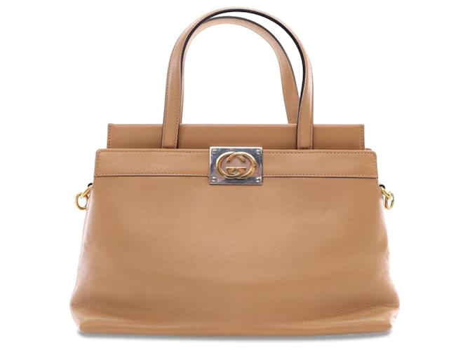 Bolso Small Linea Matisse de Gucci en color tan Camello Cuero  ref.1498876