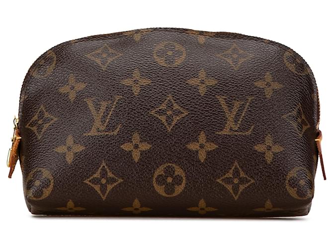 Brown Louis Vuitton Monogram Cosmetic Pouch Cloth  ref.1498919