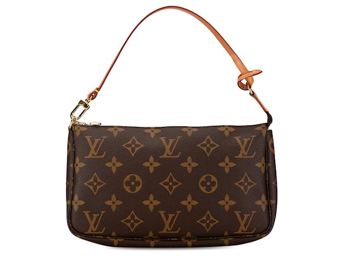 Sac à épaule Pochette Accessoires Monogram Louis Vuitton marron Cuir  ref.1498921