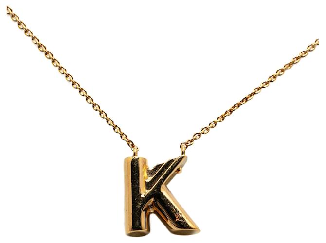 Gold Louis Vuitton LV & Me Necklace Letter K Golden Gold-plated  ref.1498938