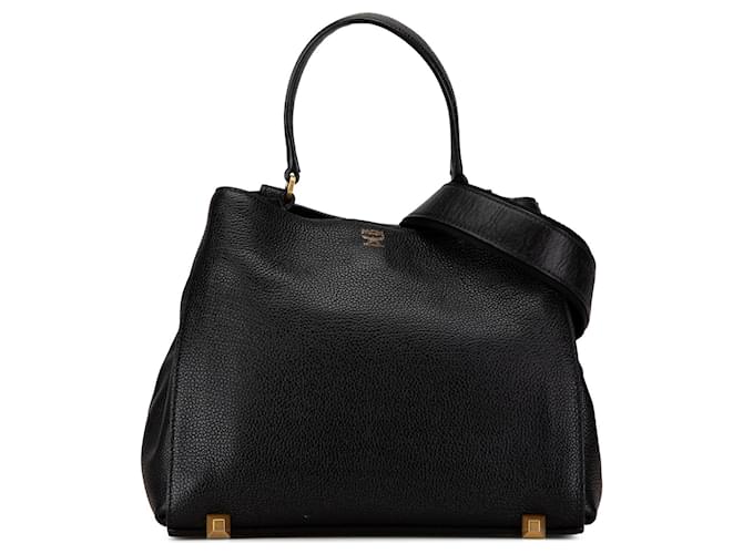 Sacoche en cuir MCM noir  ref.1498973