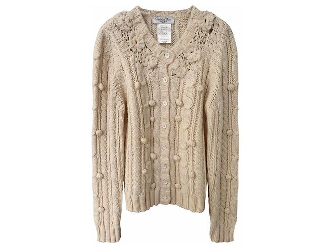 Christian Dior 2005 & John Galliano Wollcardigan IT 44 Beige