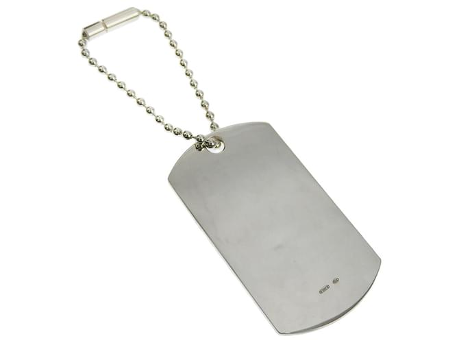 Autre Marque Gucci Silver 925 Dog Tag Charm in Great Condition  ref.1500684
