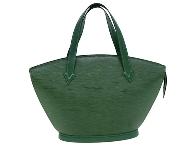 LOUIS VUITTON Epi Saint Jacques Bolsa de Mão Verde M52274 LV Auth 80288 Couro  ref.1501978