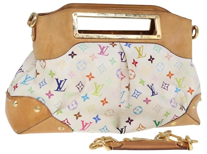 LOUIS VUITTON Sac à épaule Judy GM Monogram Multicolore Blanc M40253 Auth 79977  ref.1502001