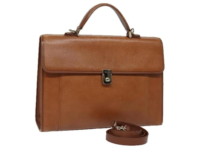 Autre Marque Burberrys Hand Bag Leather 2way Brown Auth ep4729  ref.1502077