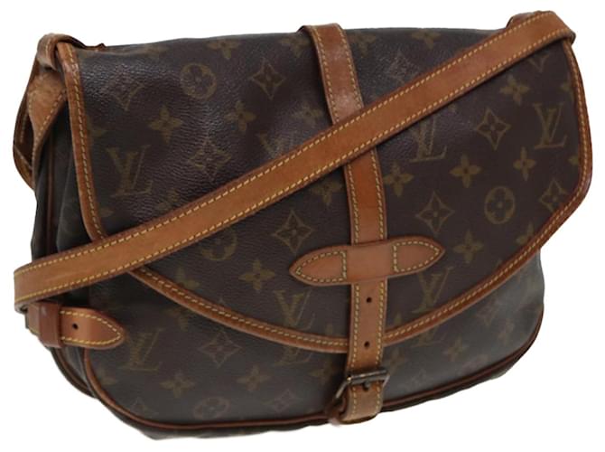 LOUIS VUITTON Borsa a Spalla Monogram Saumur 30 M42256 LV Auth 79967 Monogramma Tela  ref.1502119