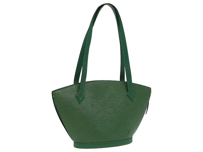 LOUIS VUITTON Epi Saint Jacques Asas Bolsa Larga Verde M52334 LV Auth 80768 Cuero  ref.1502128