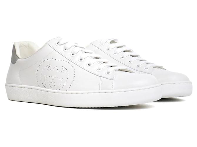 Zapatillas GUCCI 42 Cuero Blanco Joli Closet