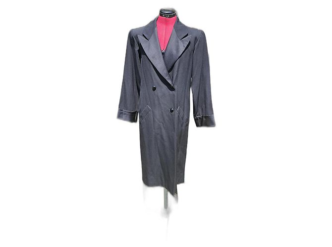 Cappotto smoking Saint Laurent Rive Gauche Nero